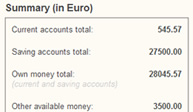 Accounts Summary